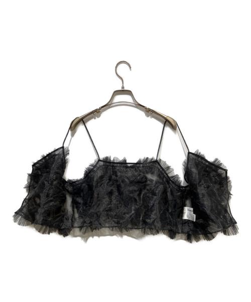 HeRIN.CYE（ヘリンドットサイ）HeRIN.CYE (ヘリンドットサイ) Many frill bustier ブラック サイズ:FREEの古着・服飾アイテム