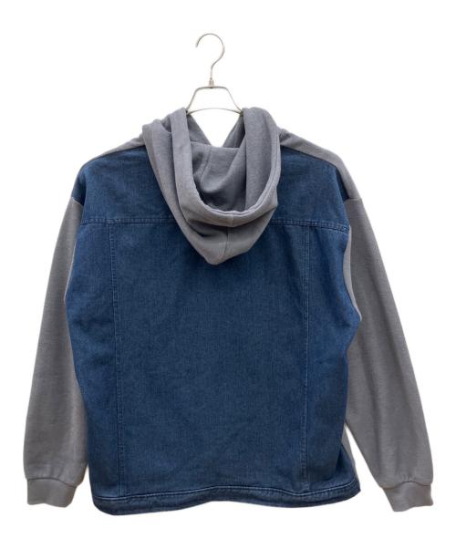 VAUNDY（バウンディー）VAUNDY (バウンディー) ロゴフーディーパーカー グレー サイズ:Lの古着・服飾アイテム