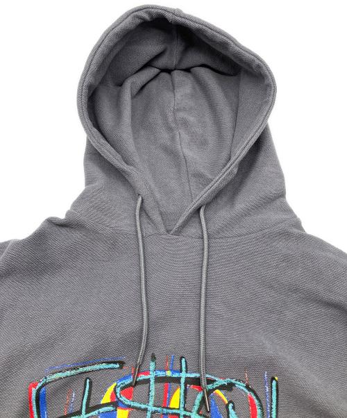 VAUNDY（バウンディー）VAUNDY (バウンディー) ロゴフーディーパーカー グレー サイズ:Lの古着・服飾アイテム