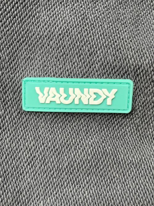 VAUNDY（バウンディー）VAUNDY (バウンディー) ロゴフーディーパーカー グレー サイズ:Lの古着・服飾アイテム