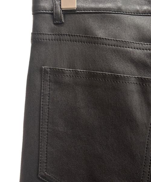 Saint Laurent Paris（サンローランパリ）Saint Laurent Paris (サンローランパリ) ラムレザースキニーパンツ ブラック サイズ:48の古着・服飾アイテム