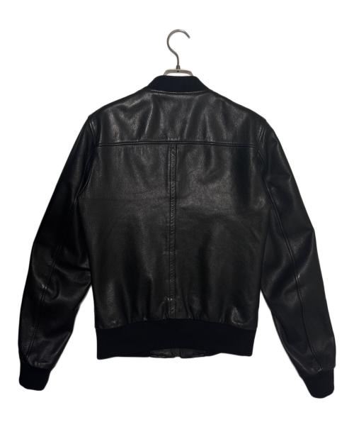 DOLCE & GABBANA（ドルチェ＆ガッバーナ）DOLCE & GABBANA (ドルチェ＆ガッバーナ) ゴートレザー ツインジップシングルライダースジャケット ブラック サイズ:46の古着・服飾アイテム