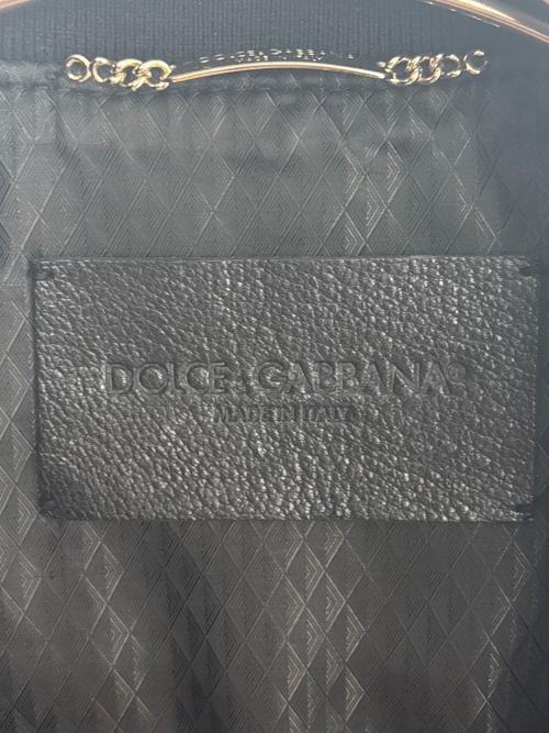 DOLCE & GABBANA（ドルチェ＆ガッバーナ）DOLCE & GABBANA (ドルチェ＆ガッバーナ) ゴートレザー ツインジップシングルライダースジャケット ブラック サイズ:46の古着・服飾アイテム