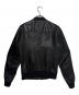 DOLCE & GABBANA (ドルチェ＆ガッバーナ) ゴートレザー ツインジップシングルライダースジャケット ブラック サイズ:46：90000円