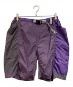 and wander×GRAMICCIアンドワンダー×グラミチ）の古着「PATCHWORK WIND SHORT」｜パープル