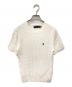 POLO RALPH LAUREN（ポロ・ラルフローレン）の古着「半袖ケーブルニット」｜ホワイト