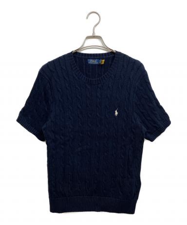 Polo Ralph Lauren 半袖 ケーブルニット ネイビー XL試着のみ 中古・古着通販】POLO RALPH LAUREN (ポロ・ラルフローレン) 半袖