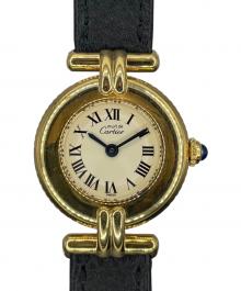 Cartier（カルティエ）の古着「MUST COLISÉE VERMEIL/マストコリゼ ヴェルメイユ Ref.W1000653/アイボリーローマン文字盤」｜アイボリー文字盤