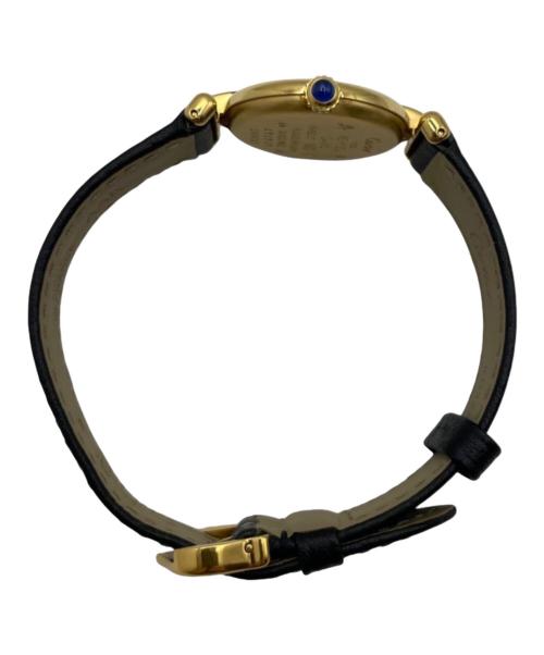 Cartier（カルティエ）Cartier (カルティエ) MUST COLISÉE VERMEIL/マストコリゼ ヴェルメイユ Ref.W1000653/アイボリーローマン文字盤 アイボリー文字盤の古着・服飾アイテム