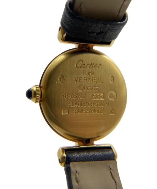 Cartier（カルティエ）Cartier (カルティエ) MUST COLISÉE VERMEIL/マストコリゼ ヴェルメイユ Ref.W1000653/アイボリーローマン文字盤 アイボリー文字盤の古着・服飾アイテム