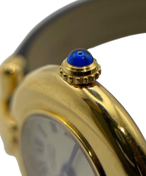 Cartier（カルティエ）Cartier (カルティエ) MUST COLISÉE VERMEIL/マストコリゼ ヴェルメイユ Ref.W1000653/アイボリーローマン文字盤 アイボリー文字盤の古着・服飾アイテム