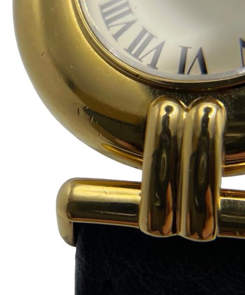 Cartier（カルティエ）Cartier (カルティエ) MUST COLISÉE VERMEIL/マストコリゼ ヴェルメイユ Ref.W1000653/アイボリーローマン文字盤 アイボリー文字盤の古着・服飾アイテム