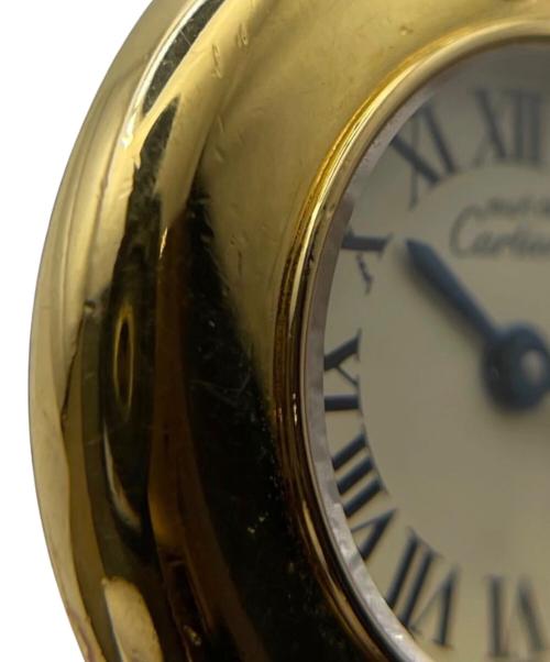 Cartier（カルティエ）Cartier (カルティエ) MUST COLISÉE VERMEIL/マストコリゼ ヴェルメイユ Ref.W1000653/アイボリーローマン文字盤 アイボリー文字盤の古着・服飾アイテム