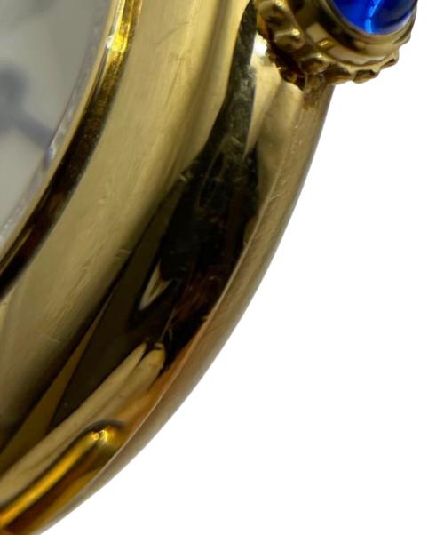 Cartier（カルティエ）Cartier (カルティエ) MUST COLISÉE VERMEIL/マストコリゼ ヴェルメイユ Ref.W1000653/アイボリーローマン文字盤 アイボリー文字盤の古着・服飾アイテム