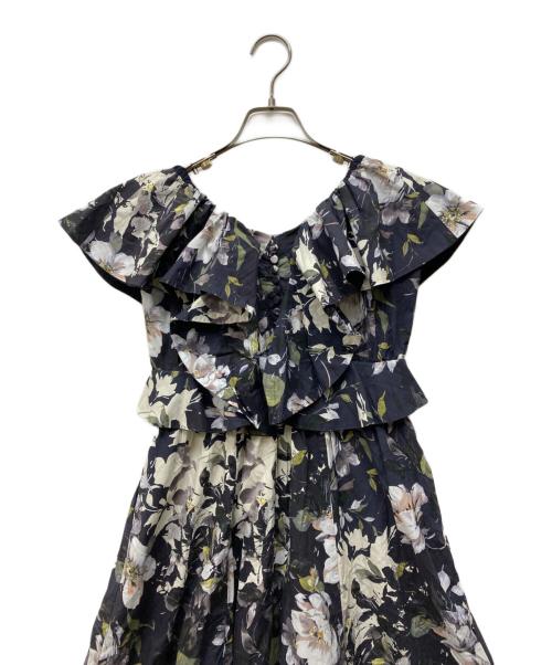 HER LIP TO（ハーリップトゥ）HER LIP TO (ハーリップトゥ) Anemone Ruffled Long Dress ブラック サイズ:Sの古着・服飾アイテム