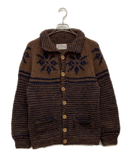 INVERALLAN（インバーアラン）INVERALLAN (インバーアラン) 厚手カーディガン ブラウン サイズ:Fの古着・服飾アイテム