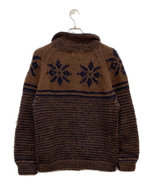 INVERALLAN（インバーアラン）INVERALLAN (インバーアラン) 厚手カーディガン ブラウン サイズ:Fの古着・服飾アイテム