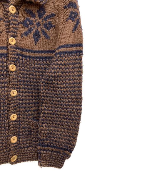 INVERALLAN（インバーアラン）INVERALLAN (インバーアラン) 厚手カーディガン ブラウン サイズ:Fの古着・服飾アイテム