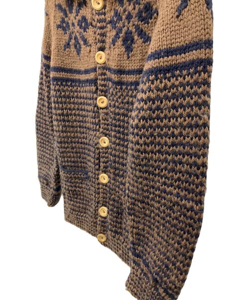 INVERALLAN（インバーアラン）INVERALLAN (インバーアラン) 厚手カーディガン ブラウン サイズ:Fの古着・服飾アイテム