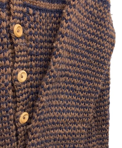 INVERALLAN（インバーアラン）INVERALLAN (インバーアラン) 厚手カーディガン ブラウン サイズ:Fの古着・服飾アイテム