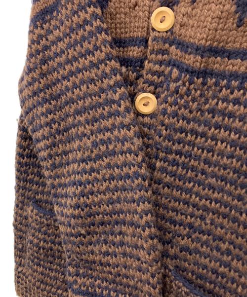INVERALLAN（インバーアラン）INVERALLAN (インバーアラン) 厚手カーディガン ブラウン サイズ:Fの古着・服飾アイテム