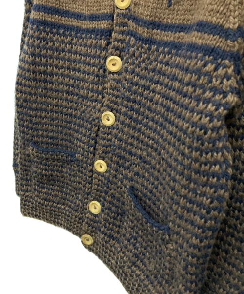 INVERALLAN（インバーアラン）INVERALLAN (インバーアラン) 厚手カーディガン ブラウン サイズ:Fの古着・服飾アイテム