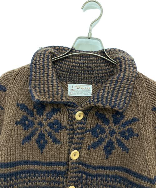 INVERALLAN（インバーアラン）INVERALLAN (インバーアラン) 厚手カーディガン ブラウン サイズ:Fの古着・服飾アイテム
