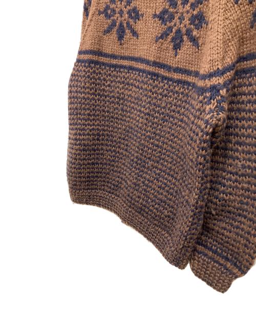 INVERALLAN（インバーアラン）INVERALLAN (インバーアラン) 厚手カーディガン ブラウン サイズ:Fの古着・服飾アイテム