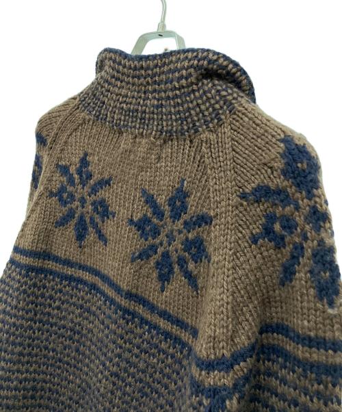 INVERALLAN（インバーアラン）INVERALLAN (インバーアラン) 厚手カーディガン ブラウン サイズ:Fの古着・服飾アイテム