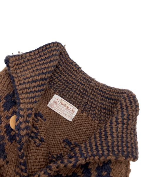 INVERALLAN（インバーアラン）INVERALLAN (インバーアラン) 厚手カーディガン ブラウン サイズ:Fの古着・服飾アイテム