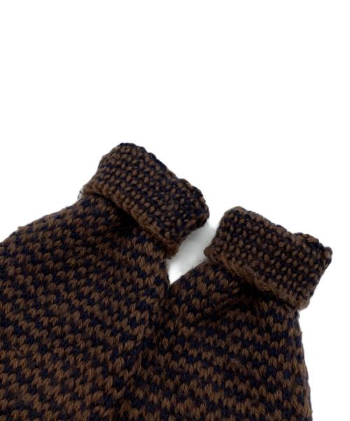 INVERALLAN（インバーアラン）INVERALLAN (インバーアラン) 厚手カーディガン ブラウン サイズ:Fの古着・服飾アイテム