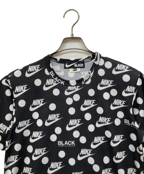 BLACK COMME des GARCONS（ブラックコムデギャルソン）BLACK COMME des GARCONS (ブラックコムデギャルソン) NIKE (ナイキ) ロゴ総柄ワンピース ブラック サイズ:Mの古着・服飾アイテム