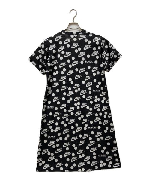 BLACK COMME des GARCONS（ブラックコムデギャルソン）BLACK COMME des GARCONS (ブラックコムデギャルソン) NIKE (ナイキ) ロゴ総柄ワンピース ブラック サイズ:Mの古着・服飾アイテム