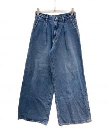 NEEDBY heritage（ニードバイヘリテージ）の古着「ワイドデニムパンツ」｜ブルー