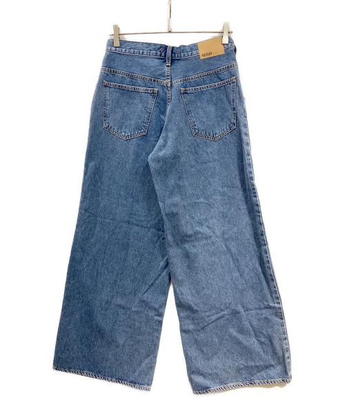 NEEDBY heritage（ニードバイヘリテージ）NEEDBY HERITAGE (ニードバイヘリテージ) ワイドデニムパンツ ブルー サイズ:66cmの古着・服飾アイテム