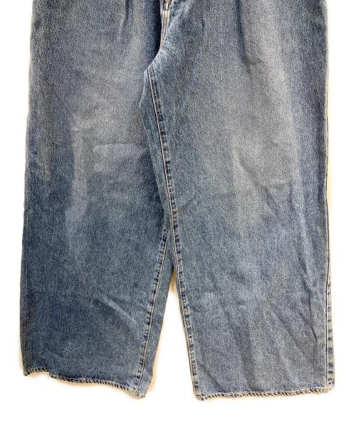 NEEDBY heritage（ニードバイヘリテージ）NEEDBY HERITAGE (ニードバイヘリテージ) ワイドデニムパンツ ブルー サイズ:66cmの古着・服飾アイテム