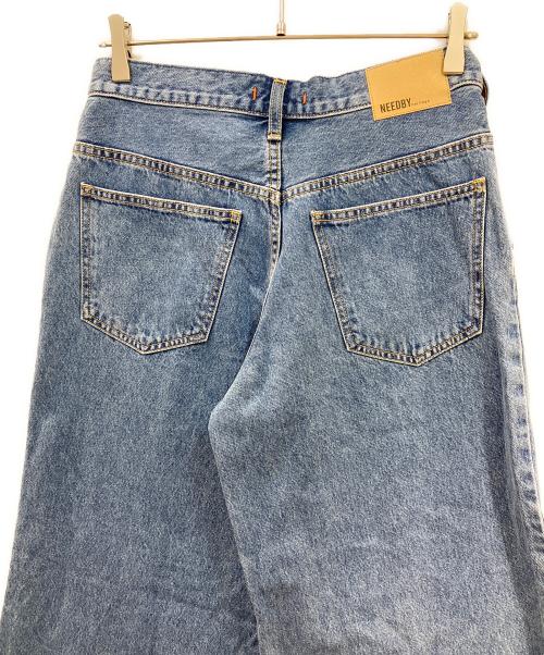 NEEDBY heritage（ニードバイヘリテージ）NEEDBY HERITAGE (ニードバイヘリテージ) ワイドデニムパンツ ブルー サイズ:66cmの古着・服飾アイテム