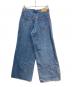 NEEDBY HERITAGE (ニードバイヘリテージ) ワイドデニムパンツ ブルー サイズ:66cm：5000円