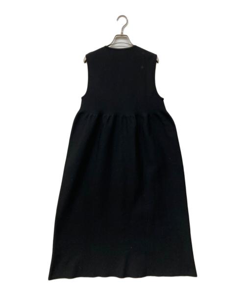 UNITED ARROWS（ユナイテッドアローズ）UNITED ARROWS (ユナイテッドアローズ) P フリル ノースリーブ ワンピース ブラック サイズ:記載無し（実寸サイズをご確認ください）の古着・服飾アイテム