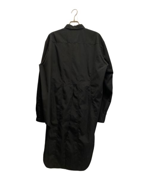 COMME des GARCONS HOMME PLUS（コムデギャルソンオムプリュス）COMME des GARCONS HOMME PLUS (コムデギャルソンオムプリュス) 燕尾ロングシャツ ブラック サイズ:Sの古着・服飾アイテム