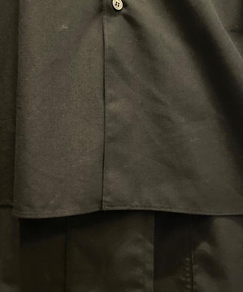 COMME des GARCONS HOMME PLUS（コムデギャルソンオムプリュス）COMME des GARCONS HOMME PLUS (コムデギャルソンオムプリュス) 燕尾ロングシャツ ブラック サイズ:Sの古着・服飾アイテム