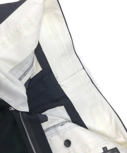 COMME des GARCONS HOMME PLUS（コムデギャルソンオムプリュス）COMME des GARCONS HOMME PLUS (コムデギャルソンオムプリュス) ウールギャバレイヤードパンツ ブラック サイズ:Sの古着・服飾アイテム