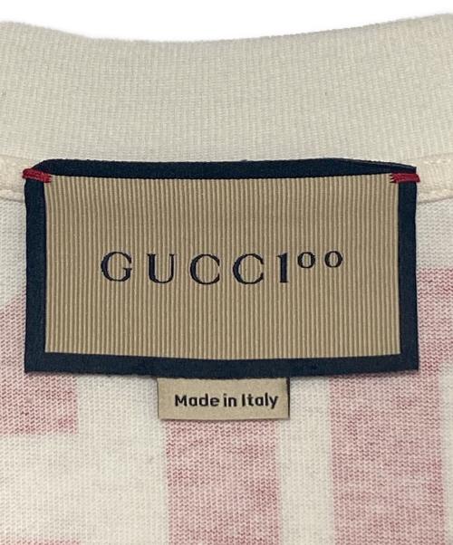 GUCCI（グッチ）GUCCI (グッチ) 100周年 MUSIC IS MINE ロゴ Tシャツ ホワイト サイズ:XSの古着・服飾アイテム