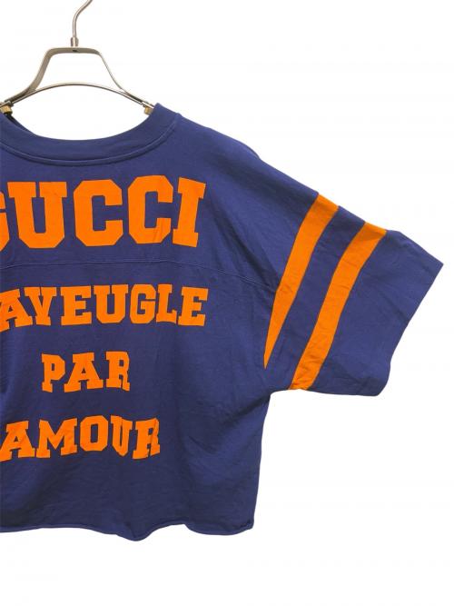 GUCCI（グッチ）GUCCI (グッチ) 1921 L'Aveugle Par Amour ネイビー サイズ:sの古着・服飾アイテム