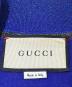 中古・古着 GUCCI (グッチ) GGラインウールラメボンバージャケット メタリックブルー サイズ:S：80000円