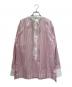 GUCCI（グッチ）の古着「Cotton Fil Coupé Shirt コットン フィルクーペ シャツ/826759 Z7ASD」｜ホワイト×レッド