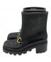 GUCCI (グッチ) ラバーアンクルブーツ ブラック サイズ:38：18000円