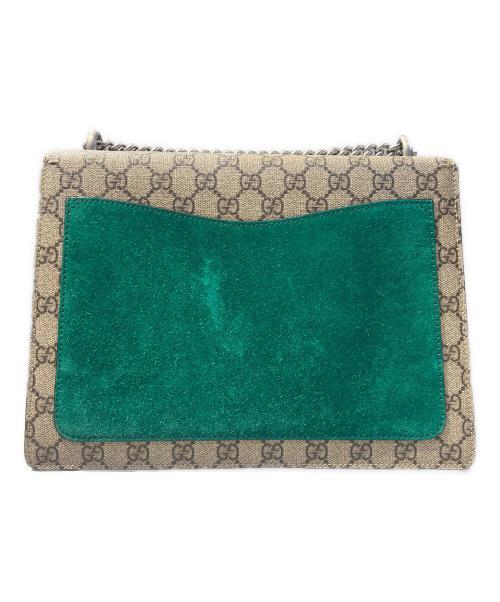 GUCCI（グッチ）GUCCI (グッチ) Dionysus Shoulder Bag GG Supreme Modern Medium / ディオニュソス フローラルバッグ ベージュ/グリーン サイズ:Medium/ミディアムの古着・服飾アイテム