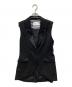 BORDERS AT BALCONY（ボーダーズアットバルコニー）の古着「TWILL VEST」｜ブラック