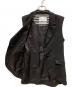 中古・古着 BORDERS AT BALCONY (ボーダーズアットバルコニー) TWILL VEST ブラック サイズ:36：6000円